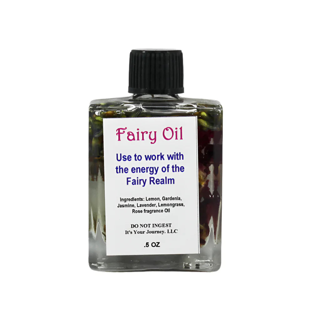 Fairy oil bottle with label on a white background