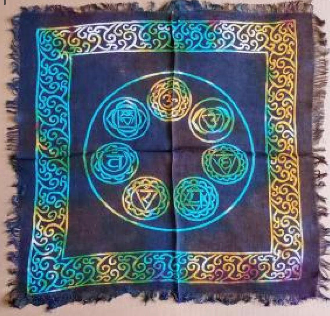Seven Chakra Altar Cloth