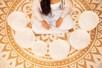 Solfeggio Crystal Singing Bowl Set (396, 417, 528, 639, 741, 852 Hz)