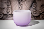 7 Chakra Color Quartz Crystal Singing Bowl Set (8"-14")